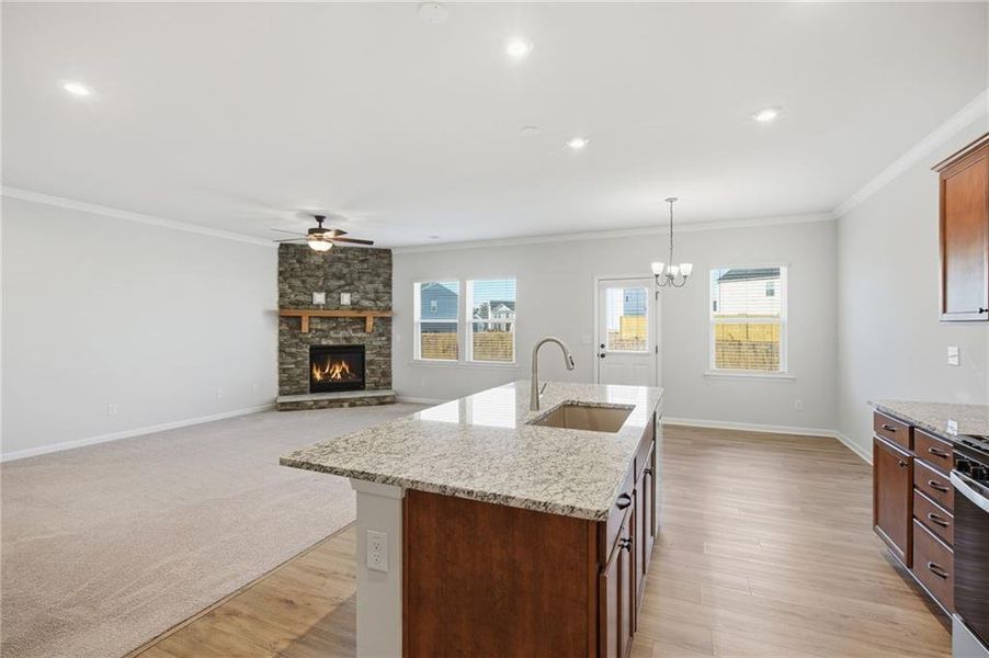 Furnished interior view inside a new home in , Dawsonville (Image 8). Furnished interior view inside a new home in , Dawsonville (Image 8).