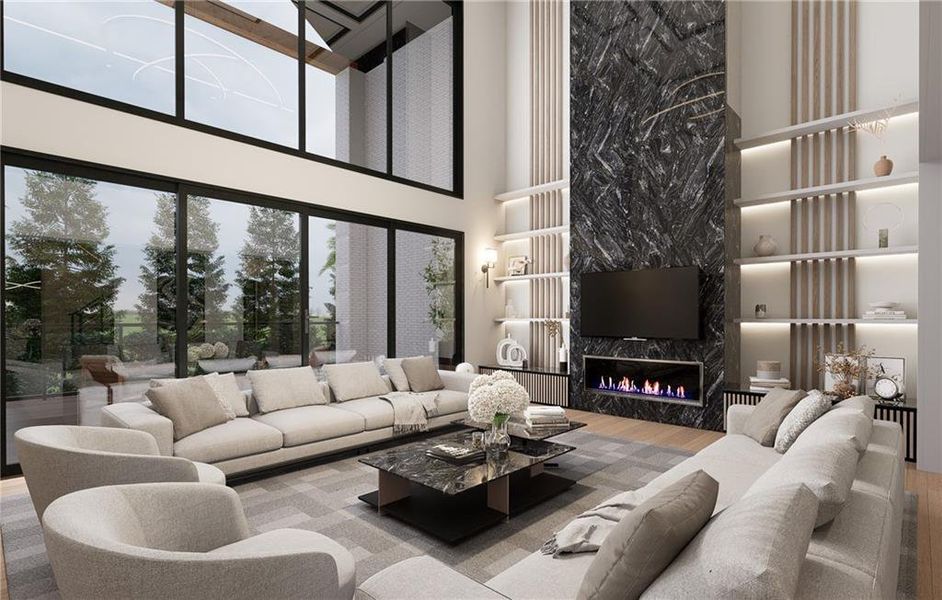 Furnished interior view inside a new home in , Fairburn (Image 19).