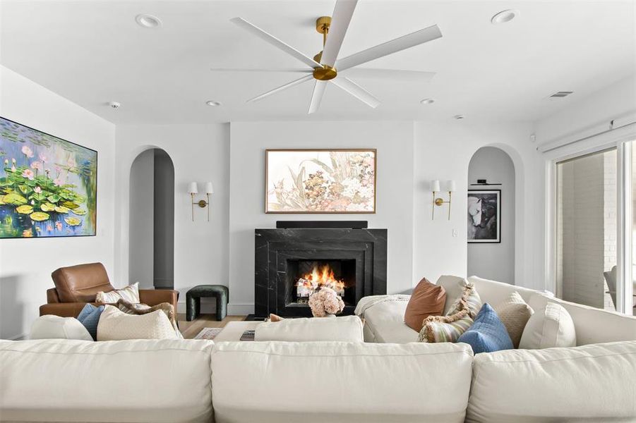 Furnished interior view inside a new home in , Dallas (Image 11).