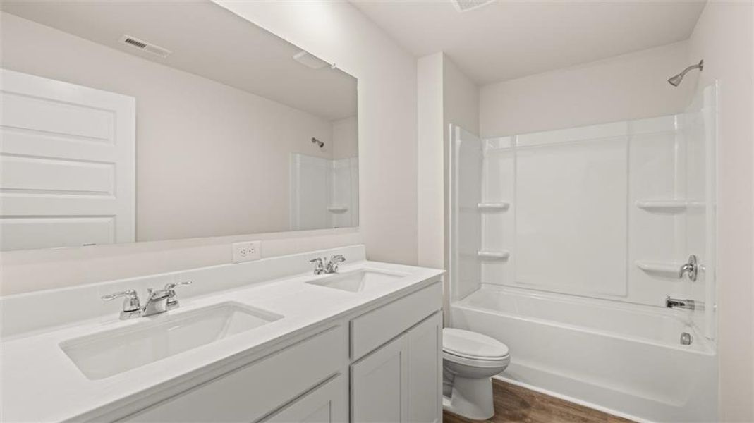 Furnished interior view inside a new home in Jackson Landing, Jefferson (Image 8).