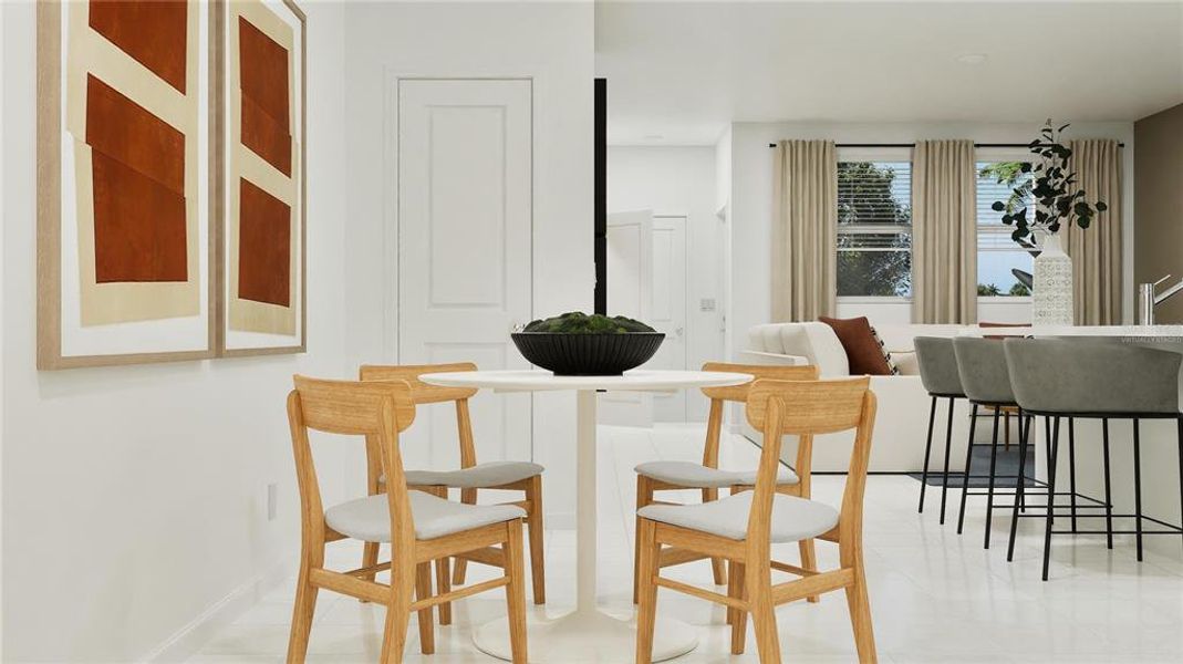 Furnished interior view inside a new home in , Davenport (Image 12).