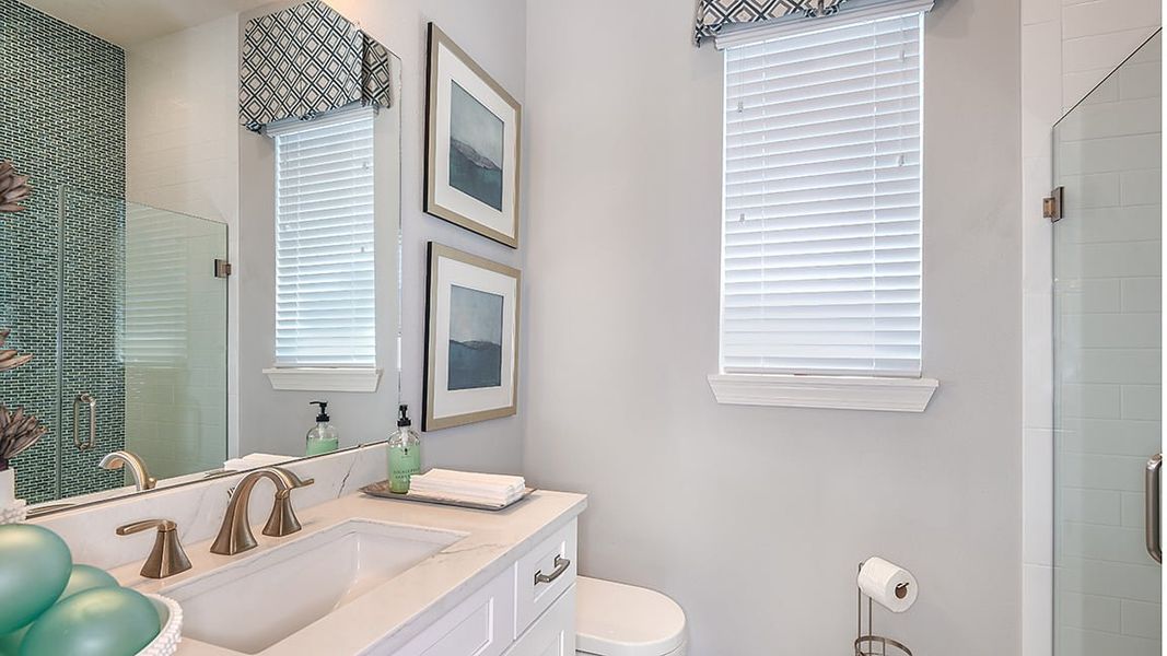 Representative furnished interior of a home built from the Humboldt by Taylor Morrison in Victoria Lakes, Odessa (Image 15).