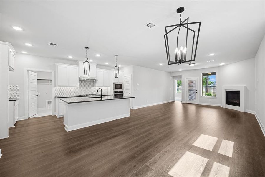 Furnished interior view inside a new home in Solterra - Garden Series, Mesquite (Image 9). Furnished interior view inside a new home in Solterra - Garden Series, Mesquite (Image 9).