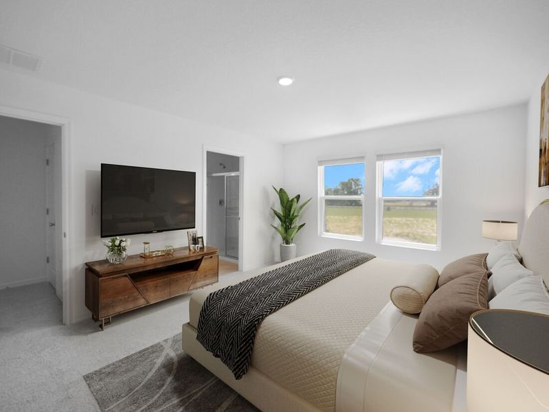 Representative furnished interior of a home built from the Azalea by Taylor Morrison in Waterstone, Groveland (Image 13).