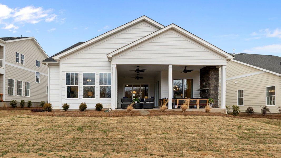 The Adventurer Plan by DBR Homes with a spacious rear porch in Fort Mill, SC
