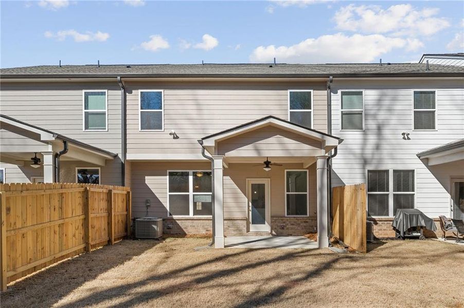 Exterior details and patio area of a home in Mulberry Summit, Flowery Branch (Image 18). Exterior details and patio area of a home in Mulberry Summit, Flowery Branch (Image 18).
