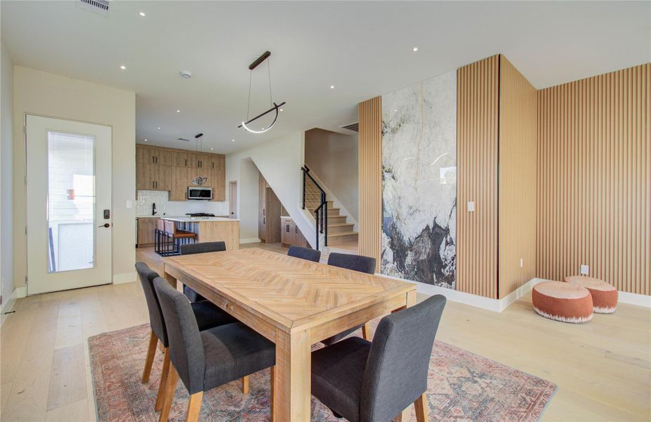 Furnished interior view inside a new home in , Houston (Image 9).