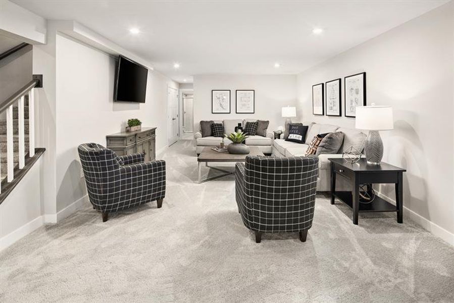 Representative furnished interior of a home built from the Plan by Ryan Homes in Everly, Spartanburg (Image 18).