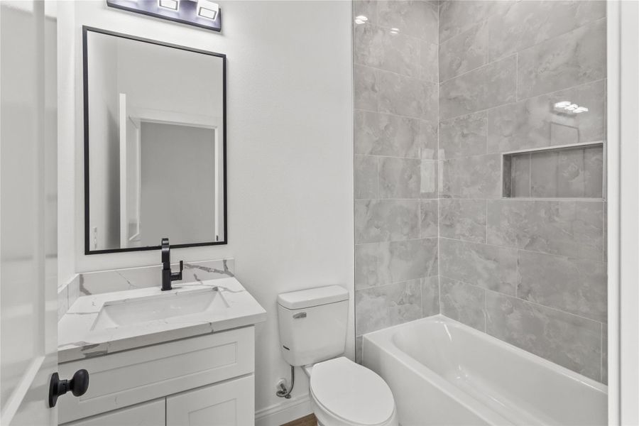 Furnished interior view inside a new home in , Houston (Image 10).