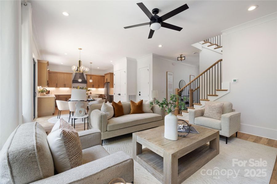 Furnished interior view inside a new home in , Charlotte (Image 18).