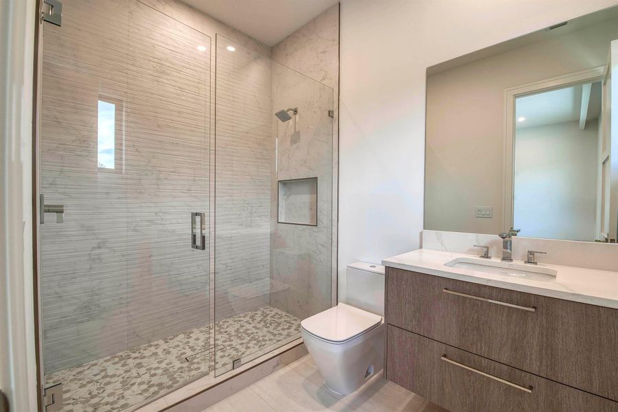 Furnished interior view inside a new home in , Palm Beach Gardens (Image 47).