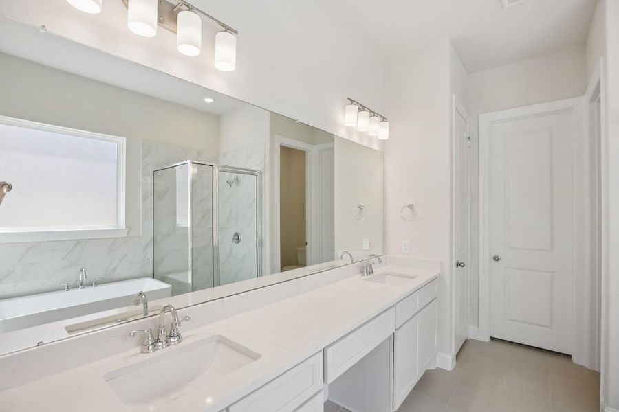 Furnished interior view inside a new home in Woodhavyn 50', Magnolia (Image 9).