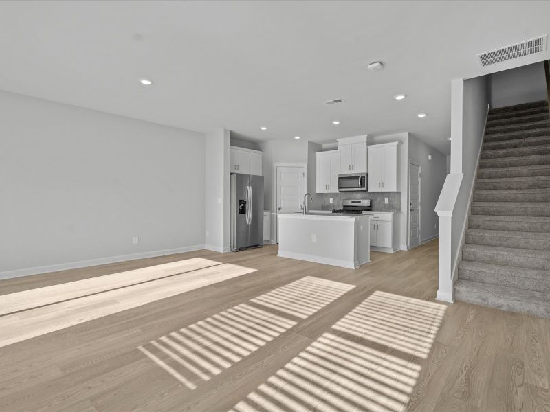 Spacious, unfurnished interior of a new home in Northbrook Village Townes, Taylors (Image 9).