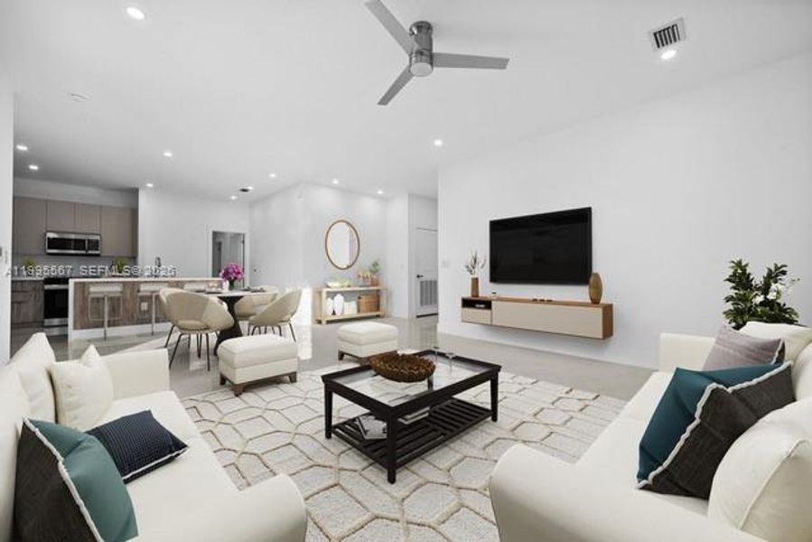 Furnished interior view inside a new home in , Cape Coral (Image 5).