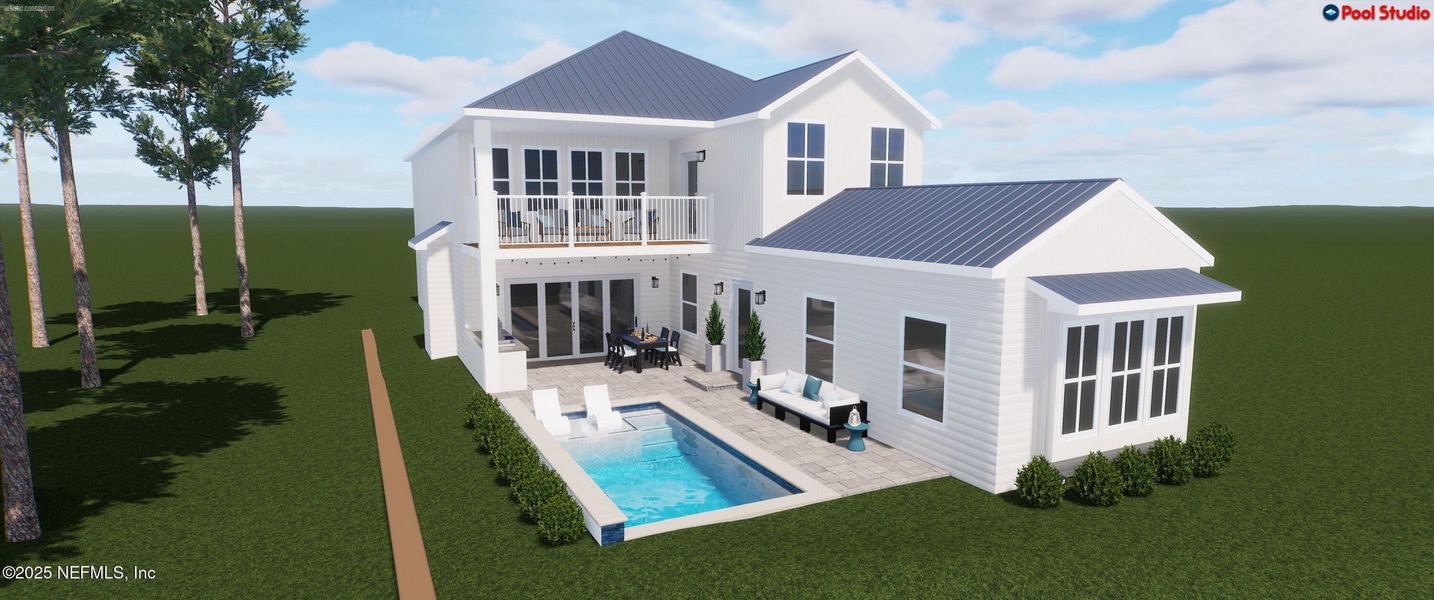 Front exterior of a new home in , Jacksonville, FL, highlighting curb appeal (Image 19).