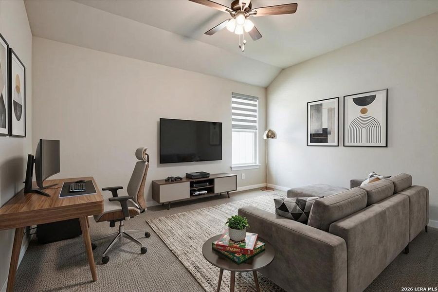 Furnished interior view inside a new home in The Crossvine, Schertz (Image 4).