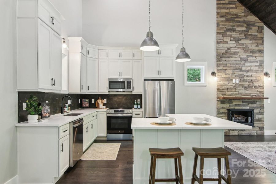 Furnished interior view inside a new home in , Maggie Valley (Image 11).