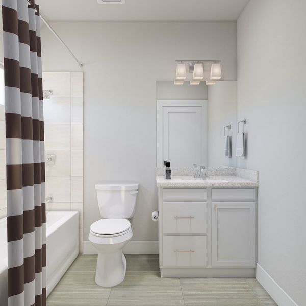 Furnished interior view inside a new home in Woodson’s Reserve, Spring (Image 20).