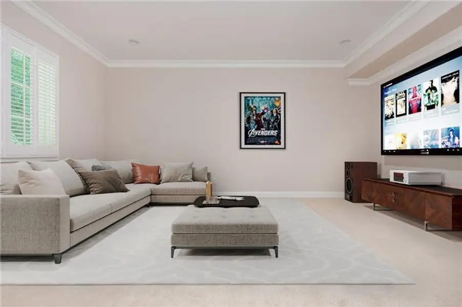 Furnished interior view inside a new home in , Brookhaven (Image 26).