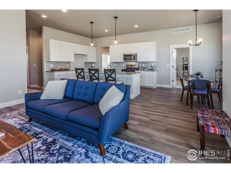 Furnished interior view inside a new home in Promontory Point, Greeley (Image 27).