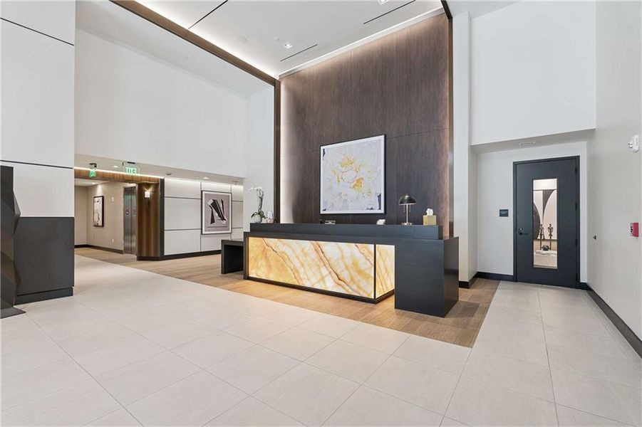 Furnished interior view inside a new home in , Atlanta (Image 37).