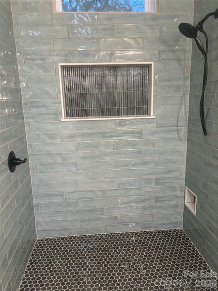 Lower level shower
