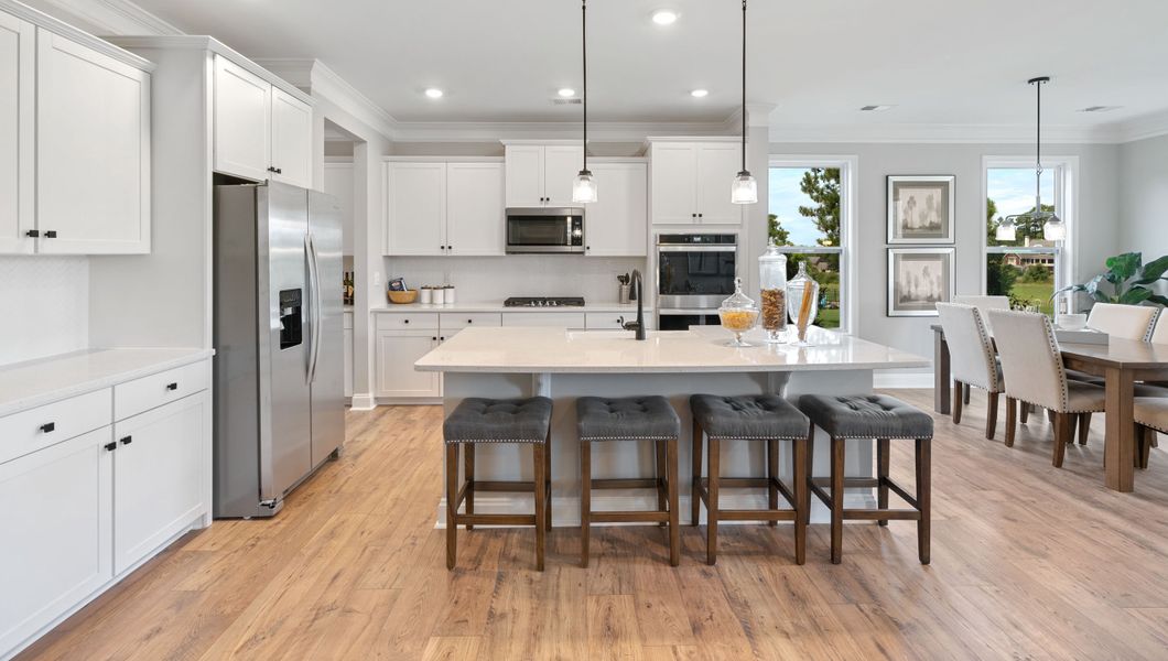 Representative furnished interior of a home built from the Hampshire by D.R. Horton in Hunters Creek, Greenwood (Image 18).
