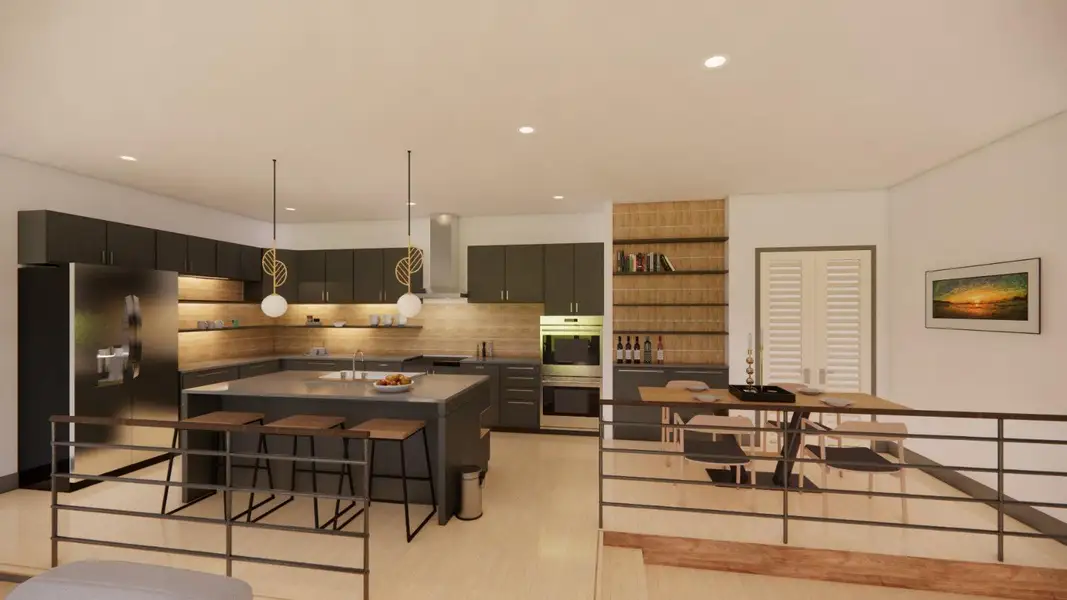 Furnished interior view inside a new home in , Houston (Image 2). Furnished interior view inside a new home in , Houston (Image 2).