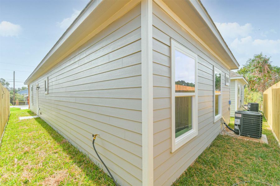 Exterior details and patio area of a home in , Montgomery (Image 4). Exterior details and patio area of a home in , Montgomery (Image 4).
