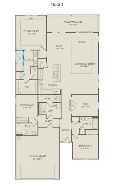 2D floor plan layout of this home in Overland, Locust Grove, GA (Image 5).