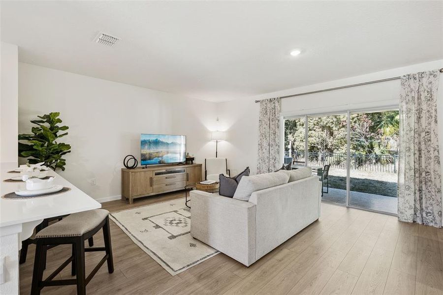 Furnished interior view inside a new home in Oak Pointe, Apopka (Image 7). Furnished interior view inside a new home in Oak Pointe, Apopka (Image 7).