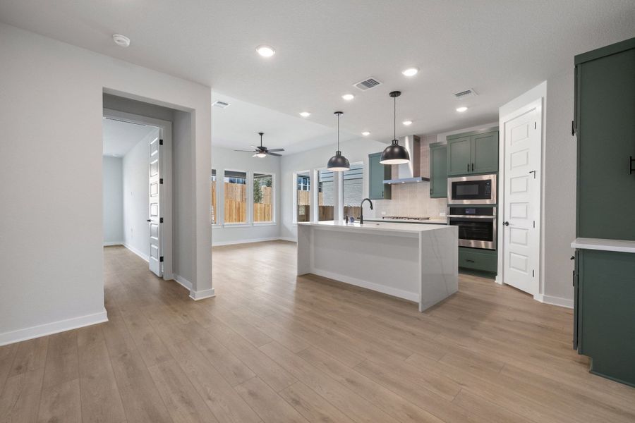 Furnished interior view inside a new home in Heritage, Dripping Springs (Image 12).