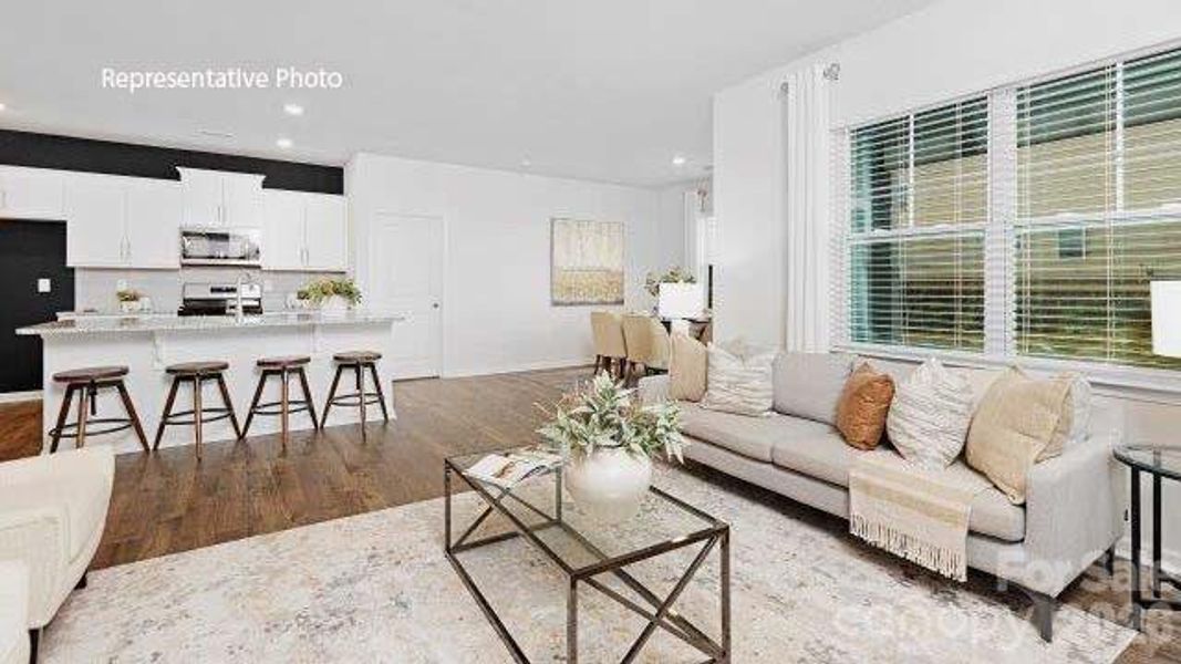 Furnished interior view inside a new home in Woodhaven at Chester, Chester (Image 3). Furnished interior view inside a new home in Woodhaven at Chester, Chester (Image 3).