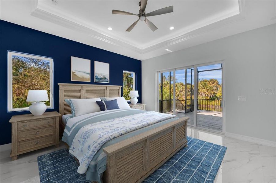 Furnished interior view inside a new home in , Port Charlotte (Image 18).