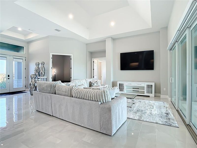 Furnished interior view inside a new home in Hampton Lakes, Sarasota (Image 6). Furnished interior view inside a new home in Hampton Lakes, Sarasota (Image 6).