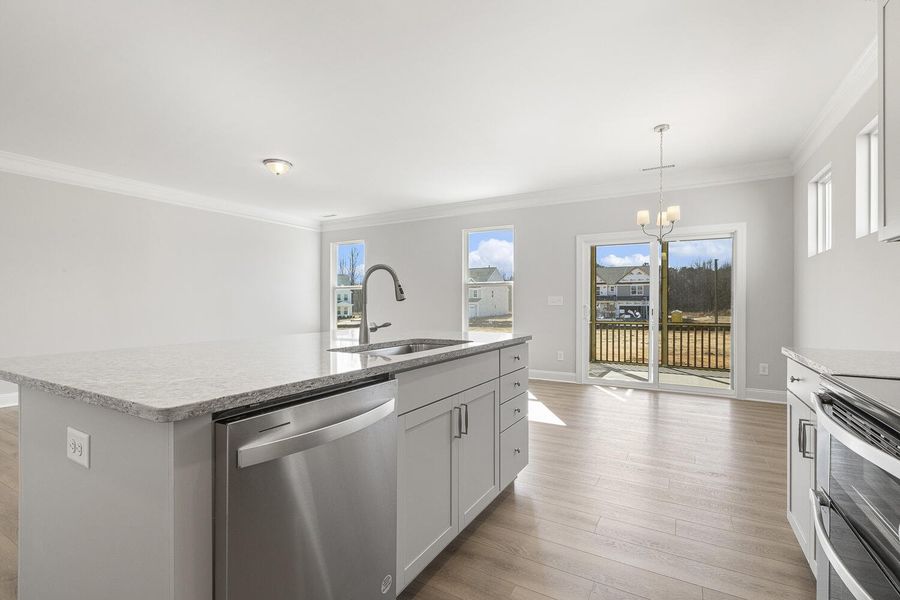 Furnished interior view inside a new home in 1158 Place, Wilson (Image 9).