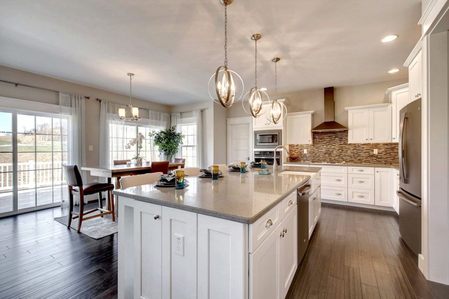 Representative furnished interior of a home built from the Ethan by Keystone Custom Homes in Lakestone Cove, Belmont (Image 8).