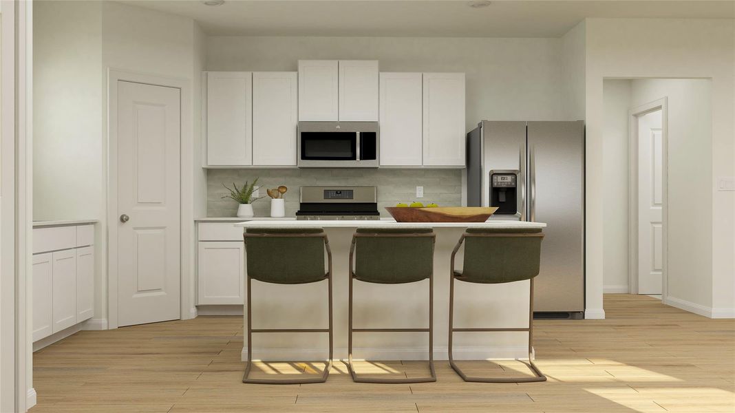 Furnished interior view inside a new home in Lively Ranch: Highlands Collection, Georgetown (Image 13).