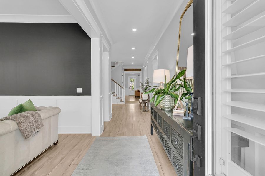 Furnished interior view inside a new home in Carolina Park: Riverside, Mount Pleasant (Image 4). Furnished interior view inside a new home in Carolina Park: Riverside, Mount Pleasant (Image 4).