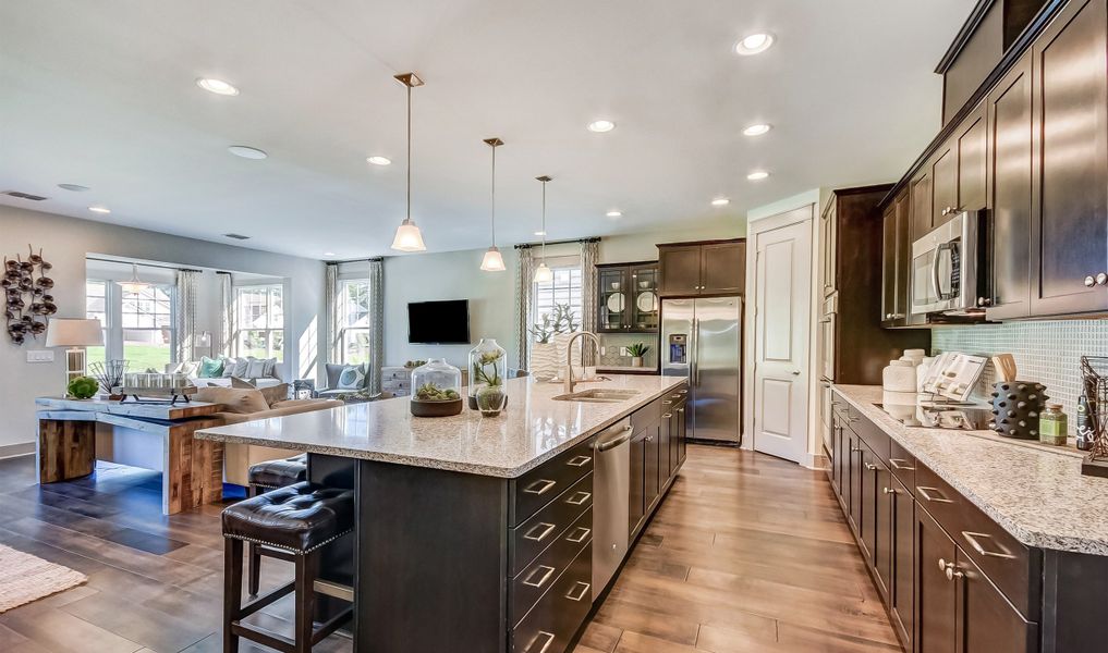 Kitchen with ample cabinet space