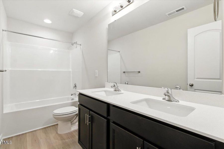 25-Upstairs Hall Bath with Dual Vanity