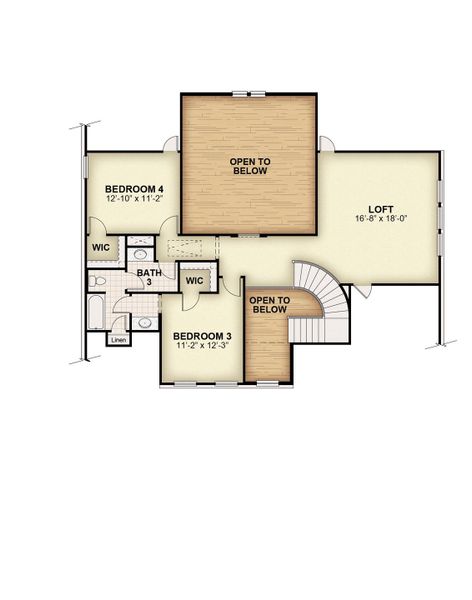 2D floor plan layout for the Louis - 70 ft Home Site by Rockwell Homes in Nelson Lake Estates, Rockwall, TX (Image 6). 2D floor plan layout for the Louis - 70 ft Home Site by Rockwell Homes in Nelson Lake Estates, Rockwall, TX (Image 6).