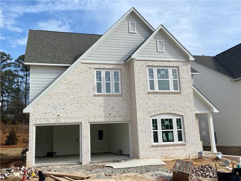 In-progress construction of a new home in Arbors at Richland Creek, Buford, GA (Image 7).