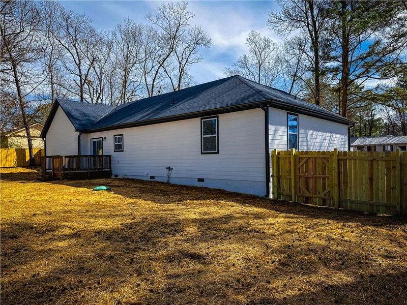 Exterior details and patio area of a home in , Douglasville (Image 33).