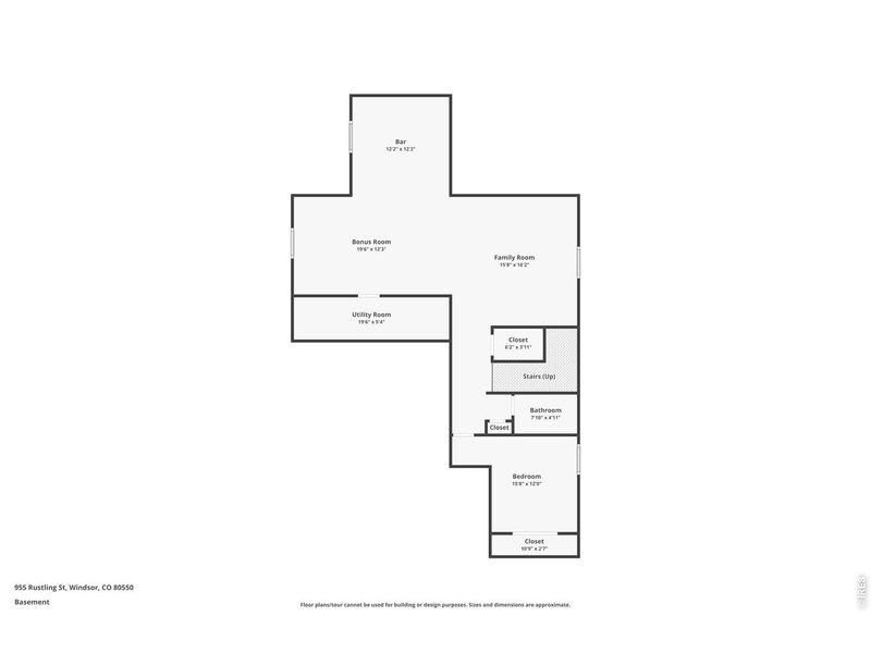 2D floor plan layout of this home in Prairie Song, Windsor, CO (Image 3).