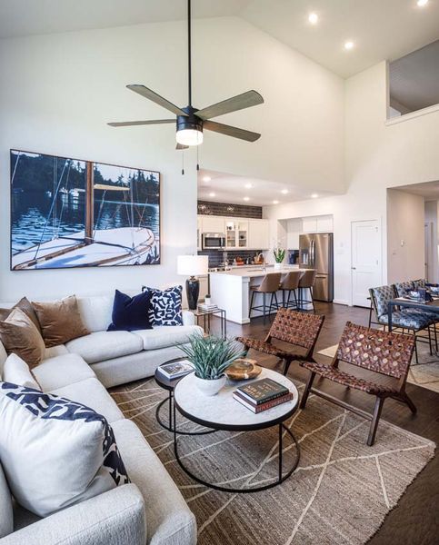 Representative Family Room - some options shown Representative Family Room - some options shown