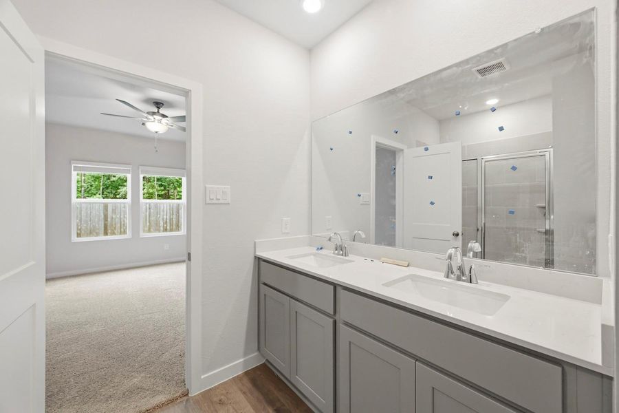 Furnished interior view inside a new home in Crockett Meadows, Conroe (Image 6).