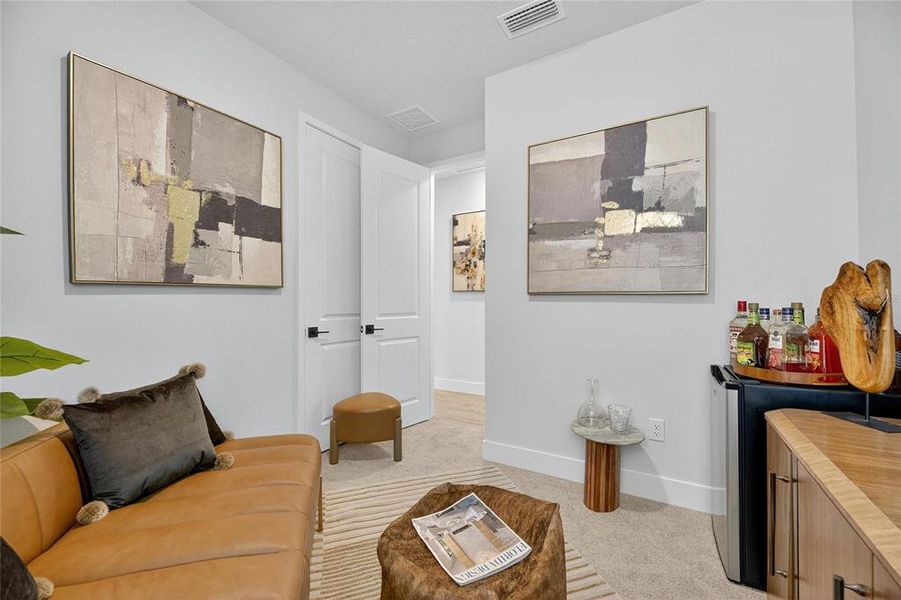 Furnished interior view inside a new home in The Peninsula at Rhodine Lake, Riverview (Image 17).