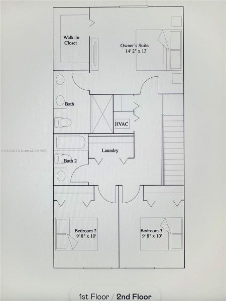 2D floor plan layout of this home in , Florida City, FL (Image 3).