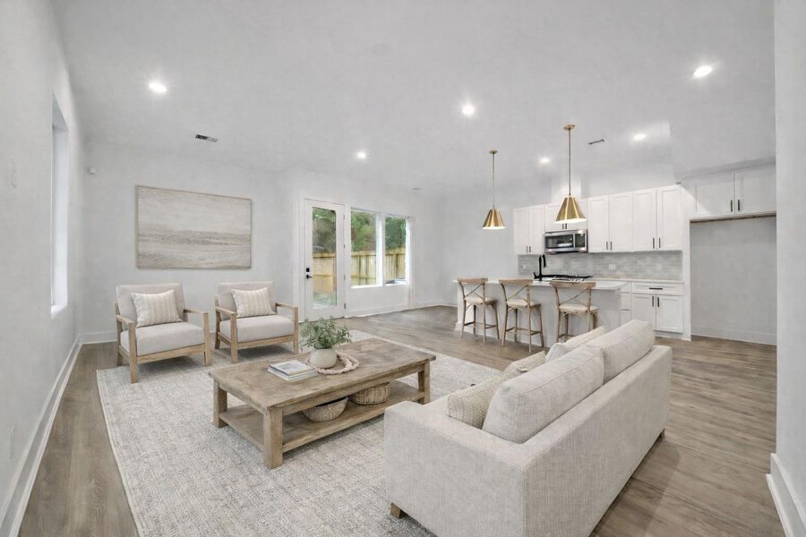 Furnished interior view inside a new home in , Houston (Image 17).